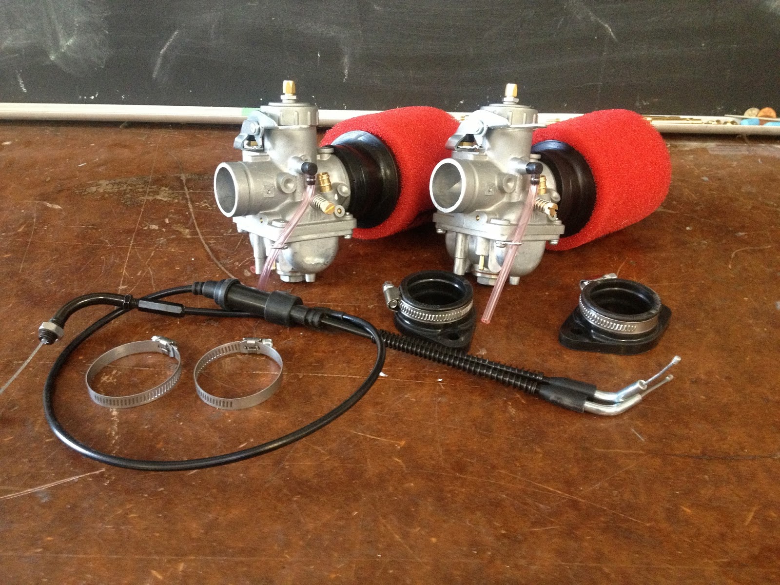 speed moto co VM28 Mikuni carburetor kit...cb350 time!